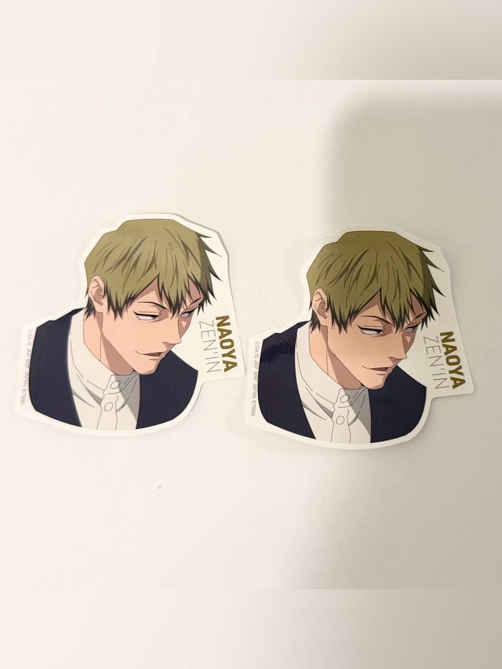 Anime official collectible jujutsu kaisen sticker naoya zenin